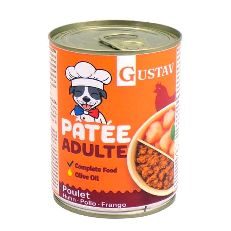 Gustav perro paté de pollo 400gr Imatge principal del producte