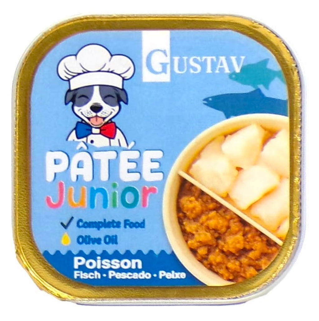 Gustav gos júnior paté de peix 150 g Imatge principal del producte