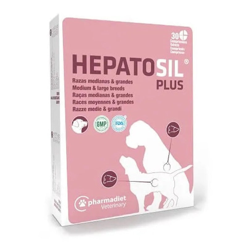 Hepatosil Plus perros medianos y grandes 30cp Imagen principal del producto