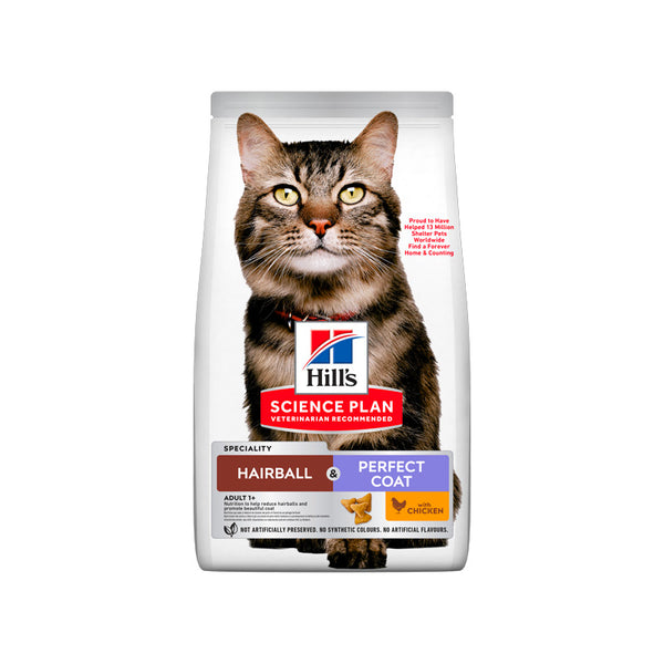 Hill's Hairball & Perfect Coat Pollo pienso para gatos