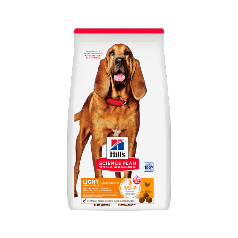 Hill's Mature Adult 7+ Medium Light con pollo pienso para perros Imagen principal del producto