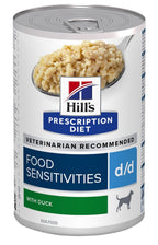 perro D/D food sensitivities pato lata 370gr