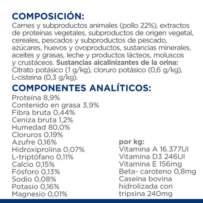 gat c/d urinary stress pollestre sobre 85 g