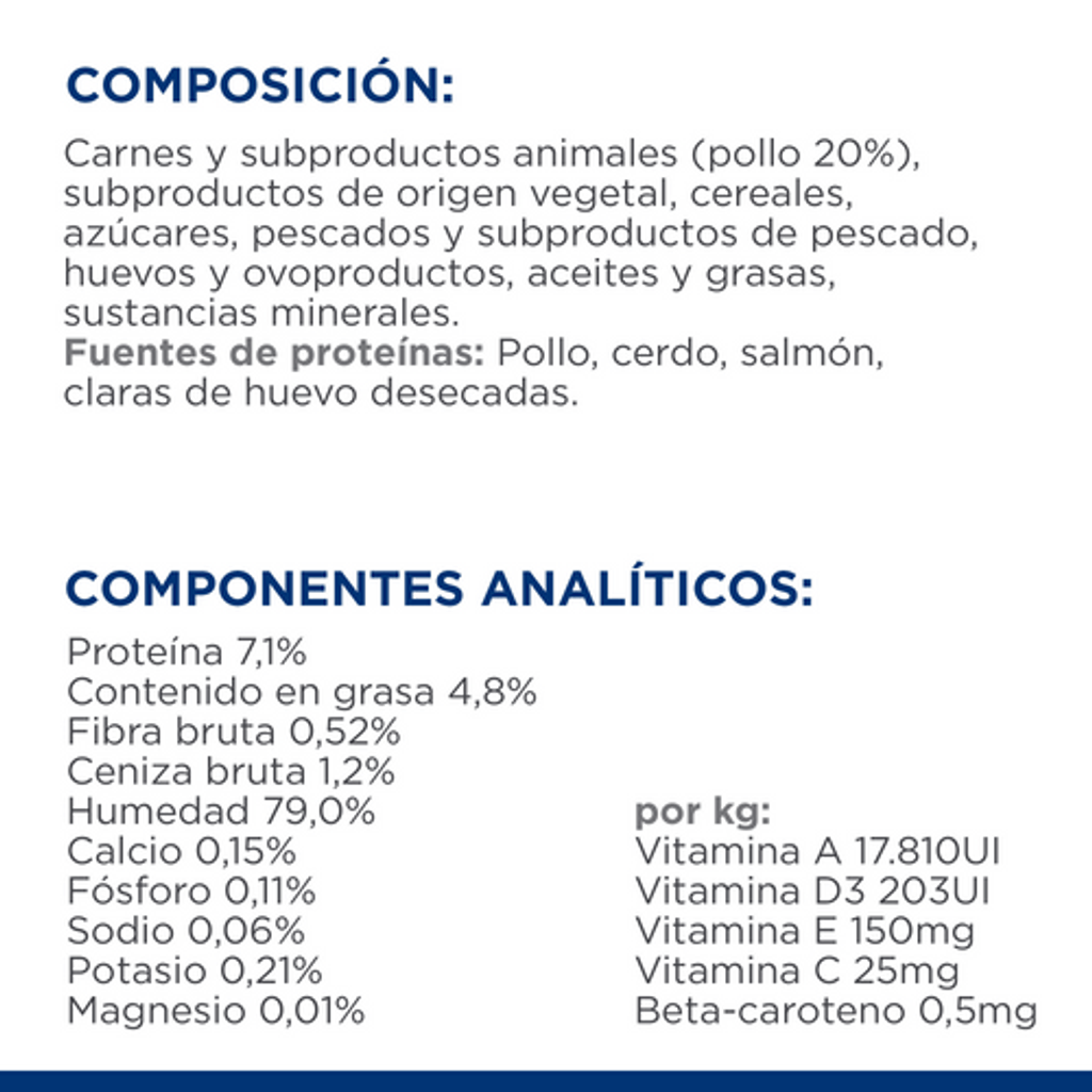 gato k/d kidney care early stage pollo sobre 85gr