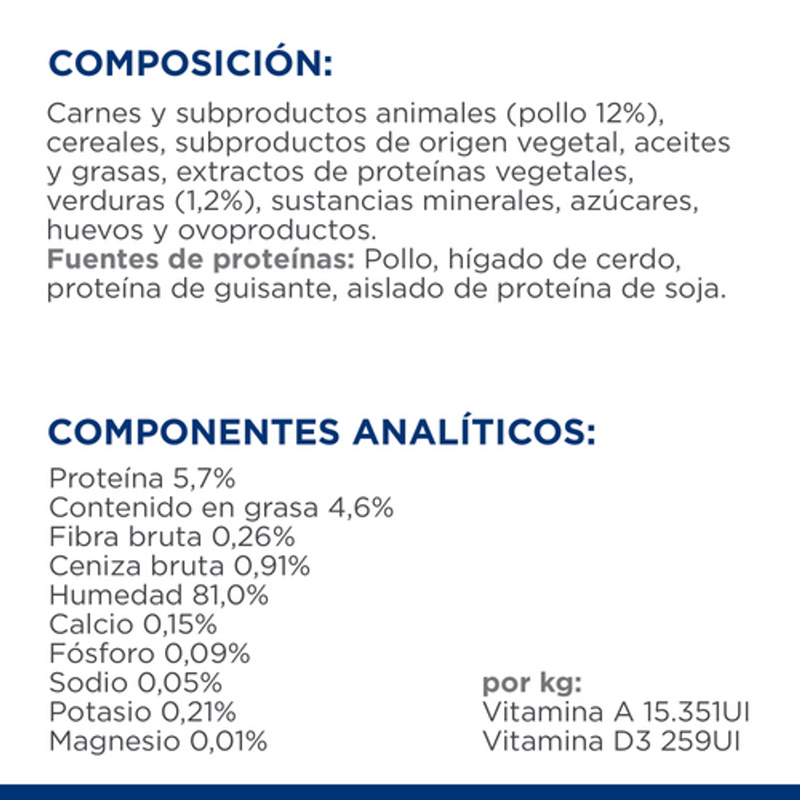 gat K/D Kidney care estofado de pollo y verduras l