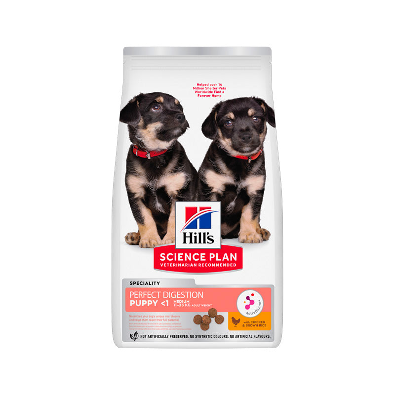 Hill's Perfect Digestion Puppy Medium con pollo pienso para cachorros Imagen principal del producto