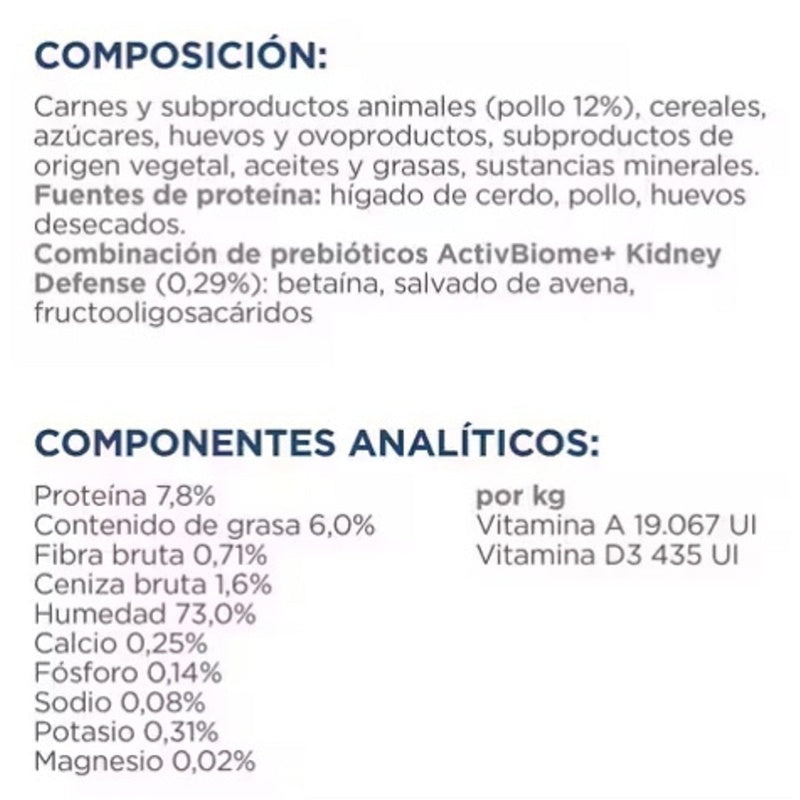 gat K/D Kidney pollestre llauna 156 g