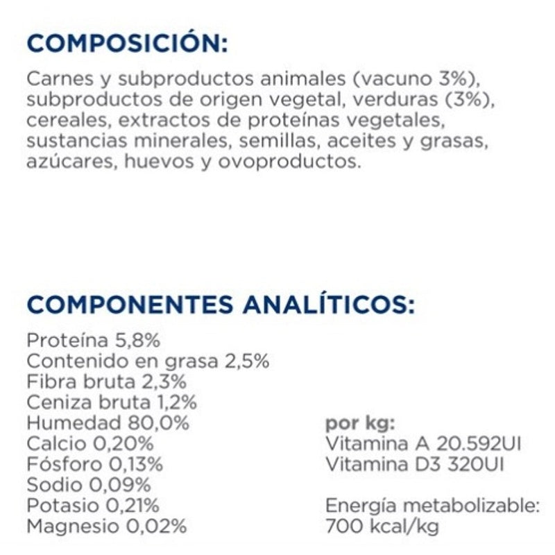 perro metabolic estofado de pollo lata 354gr