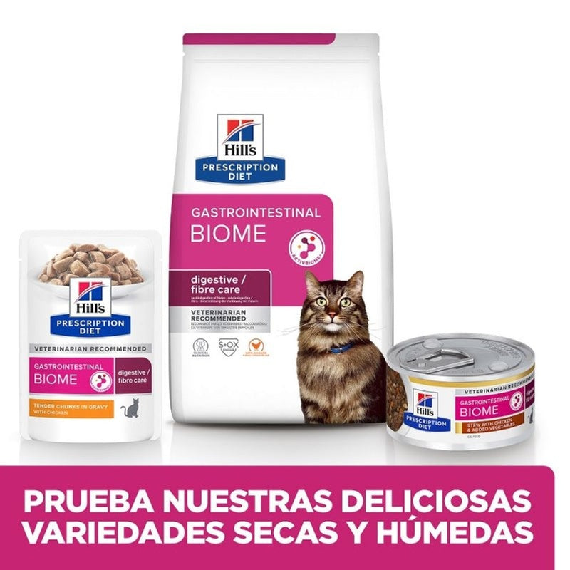 gato gastrointestinal biome amb pollastre sobre 85