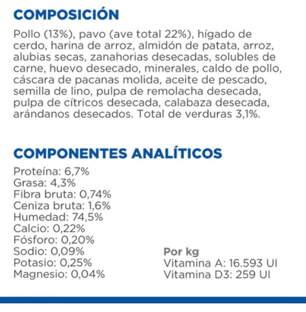 perro adulto perfect digestion pollo lata 363gr