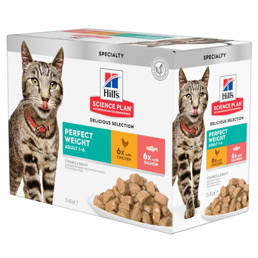 gato adulto perfect weight multipack12X85gr