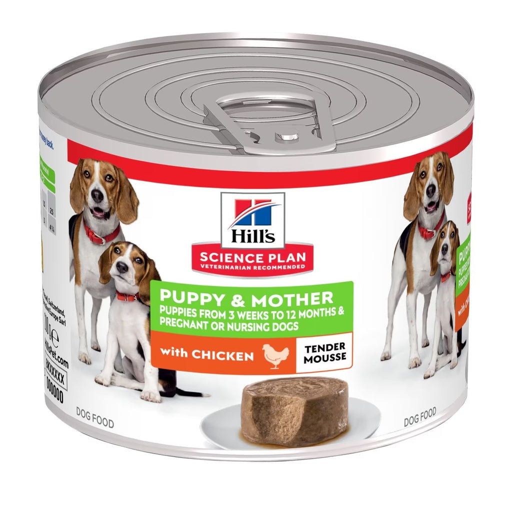 perro puppy & mother mousse pollo lata 200gr