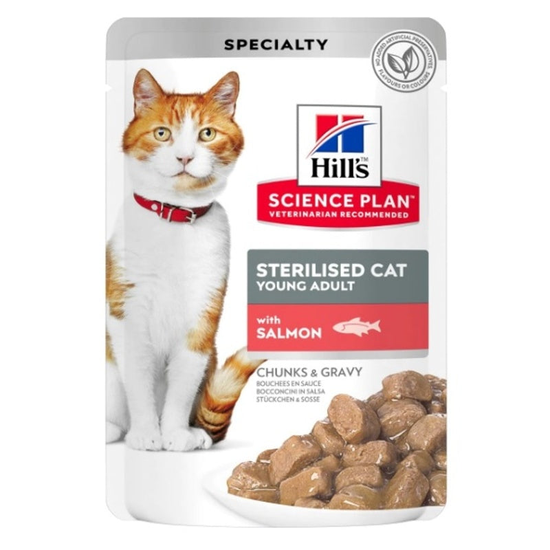 gat adult steriliesd salmó sobre 85 g