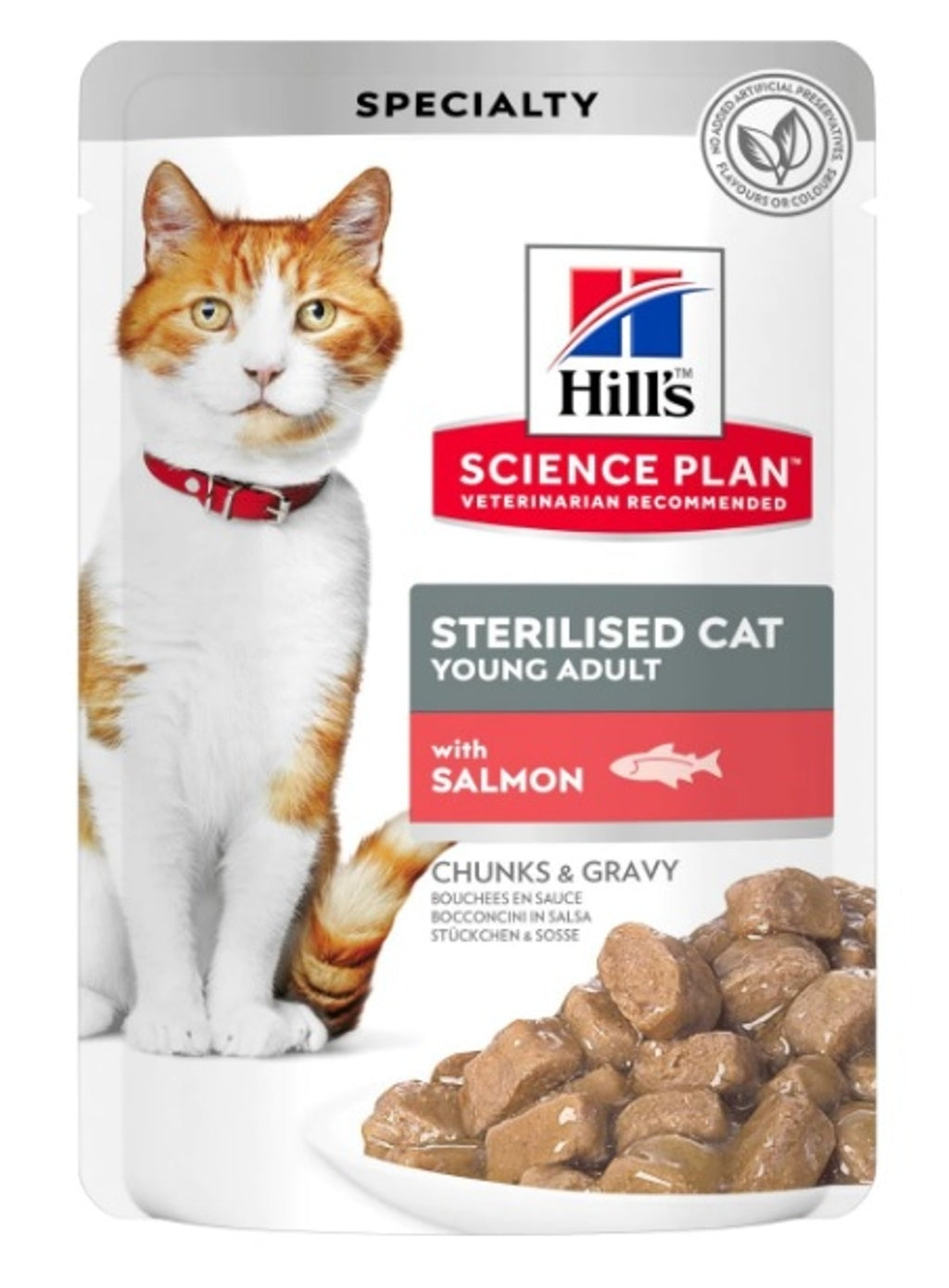 gato adulto sterilised salmón sobre 85gr