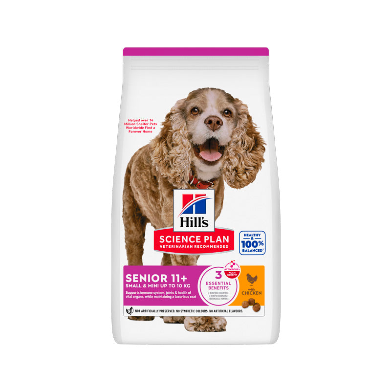 Hill's Senior 11+ Small & Mini con pollo pienso para perros Imagen principal del producto