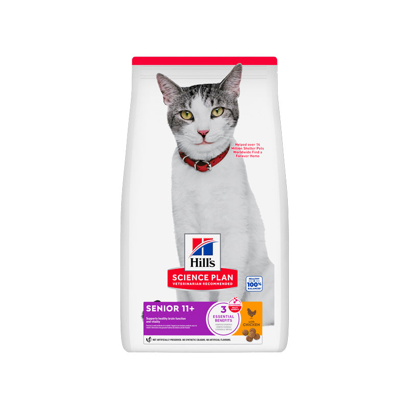 Hill's Gat sènior 11+ Pollastre 1,5 kg