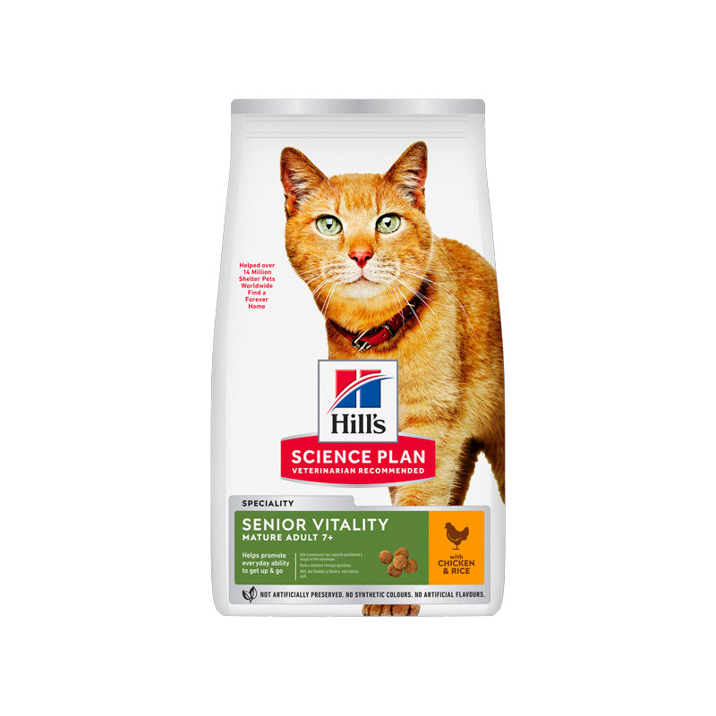 Hill's Senior Vitality Mature Adult 7+ Pollo pienso para gatos Imagen principal del producto