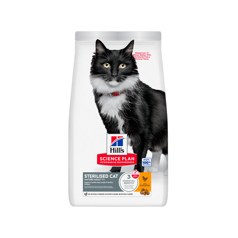 Hill's Gat mature 7+ sterilised pollastre 1,5kg Imatge principal del producte