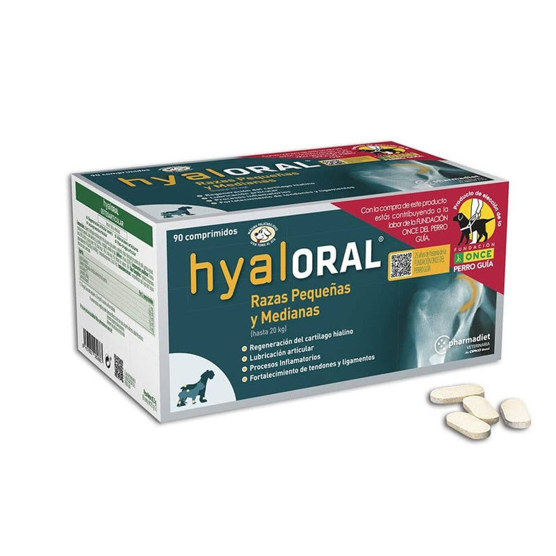 Hyaloral gos mitjà / petit 90 comprimidos