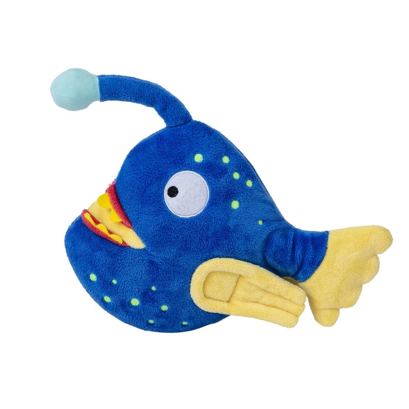 Anglerfish azul brilla en la oscuridad 30,5x19cm