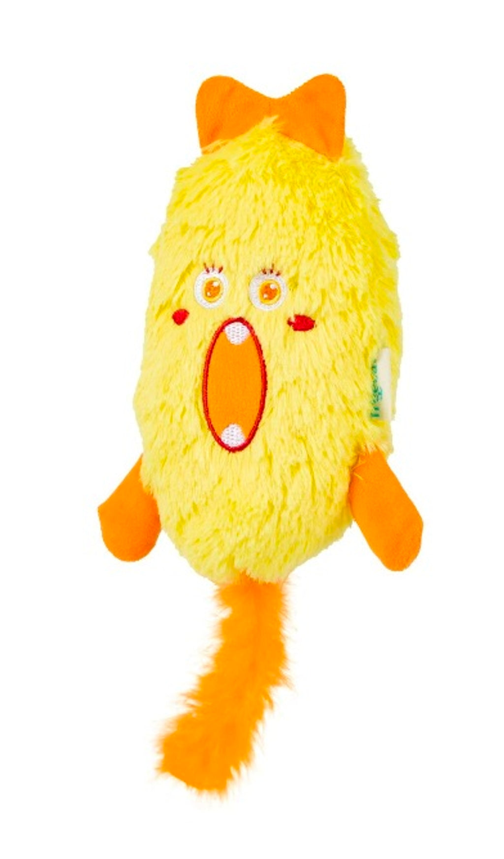 gato demons con catnip amarillo 10x20,5cm