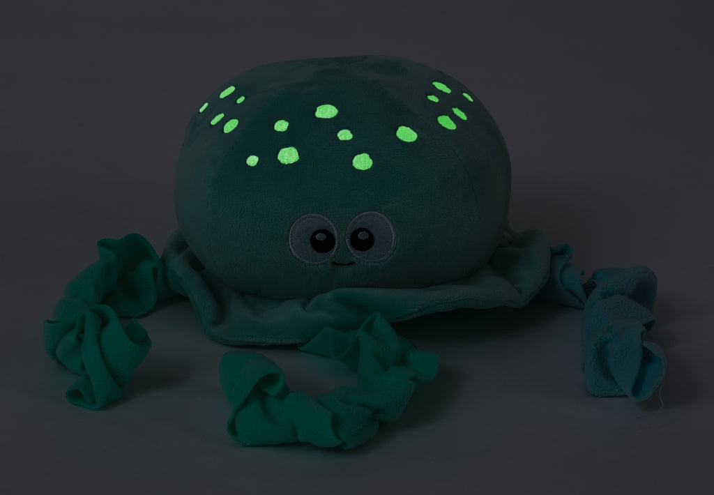 Octopus blau claro brilla en l'oscuritat 20x32cm