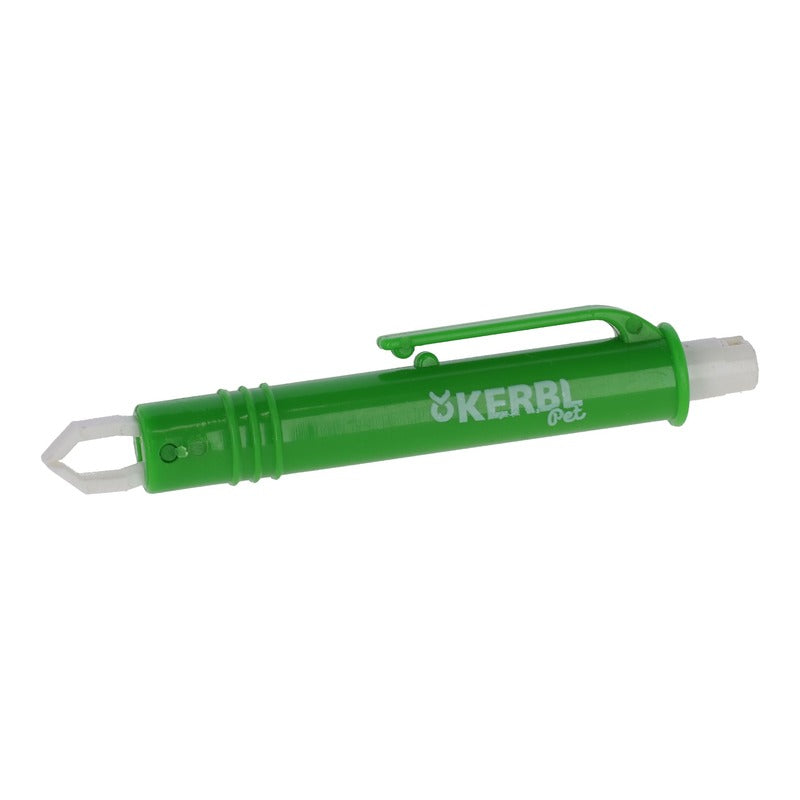 KERBL pinza quitagarrapatas verde de 10 cm