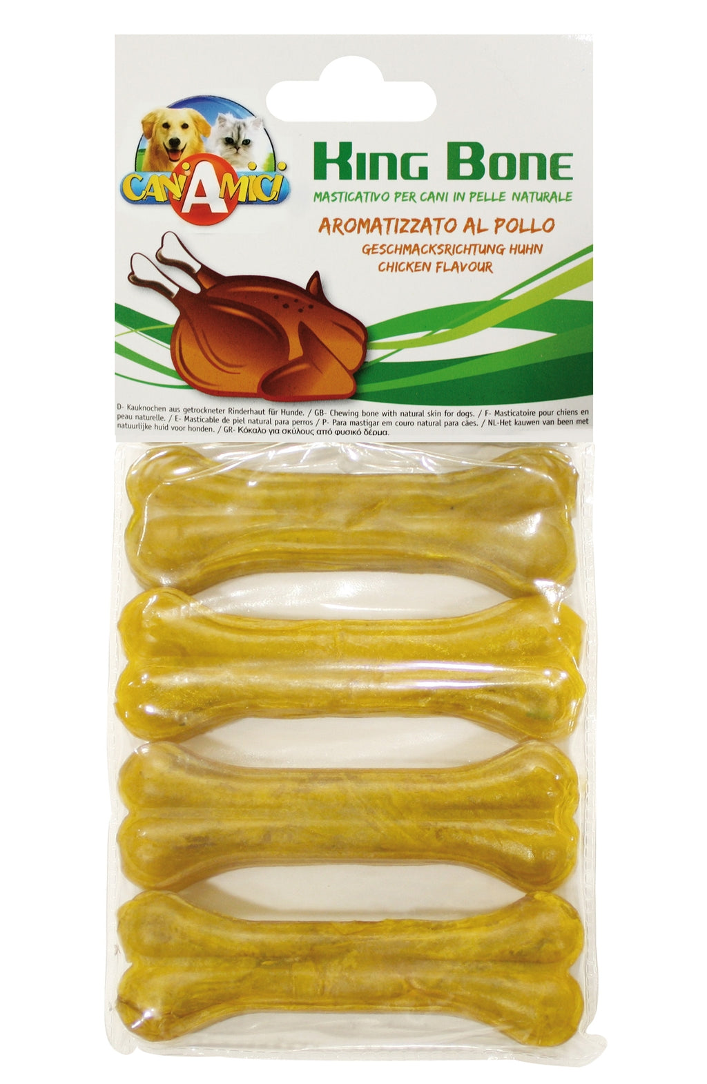 king bone prensado sabor a pollastre 10 cm 35 g