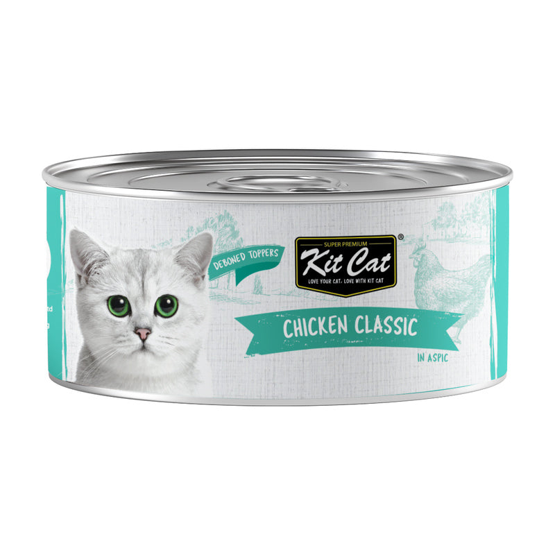 Kit Cat Toppers Classic Chicken en gelatina para gatos 80 g