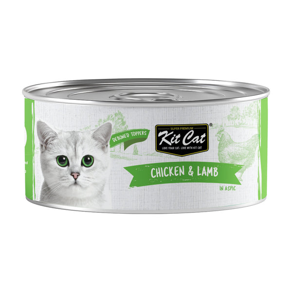 Kit Cat Toppers pollo con sabor a cordero en gelatina para gatos 80 g