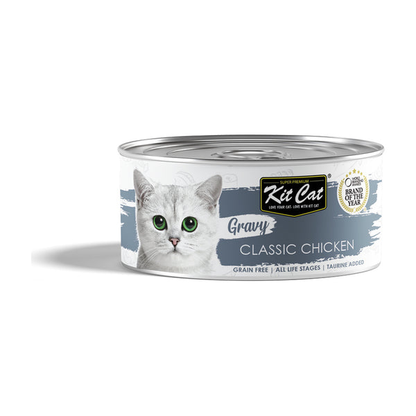 Kit Cat Gravy Classic Chicken en salsa para gatos 70 g