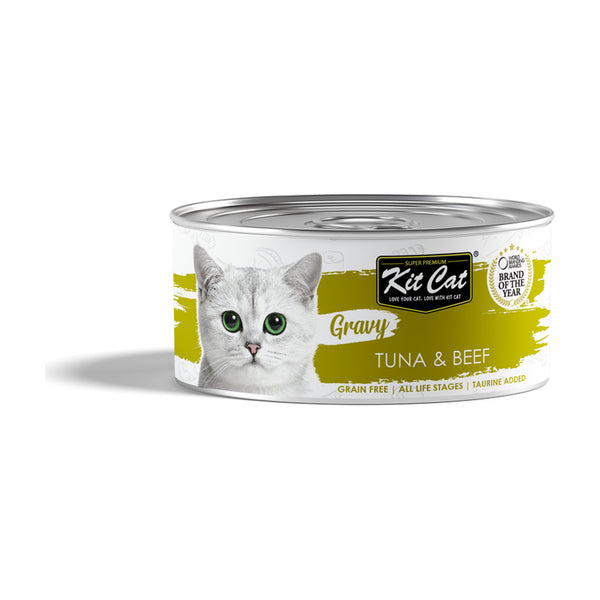 Kit Cat Gravy atún y ternera en salsa para gatos 70 g