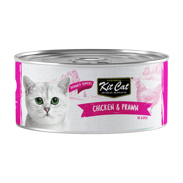 Kit Cat Toppers pollo y gambas en gelatina para gatos 80 g