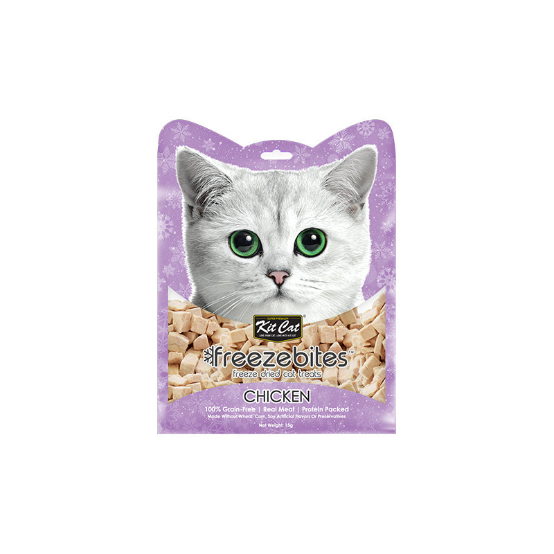 Kit Cat FreezeBites pollo snack liofilizado para gatos 15 g