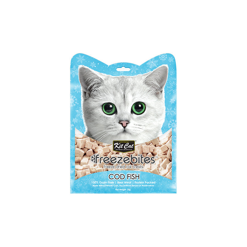 Kit Cat FreezeBites bacalao snack liofilizado para gatos 15 g