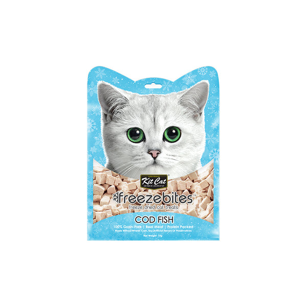 Kit Cat FreezeBites bacalao snack liofilizado para gatos 15 g