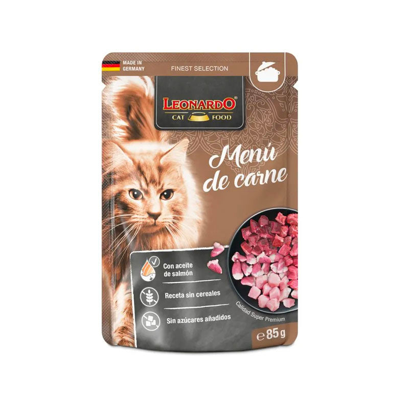 Leonardo Menu de carn Pouch per a gats Imatge principal del producte