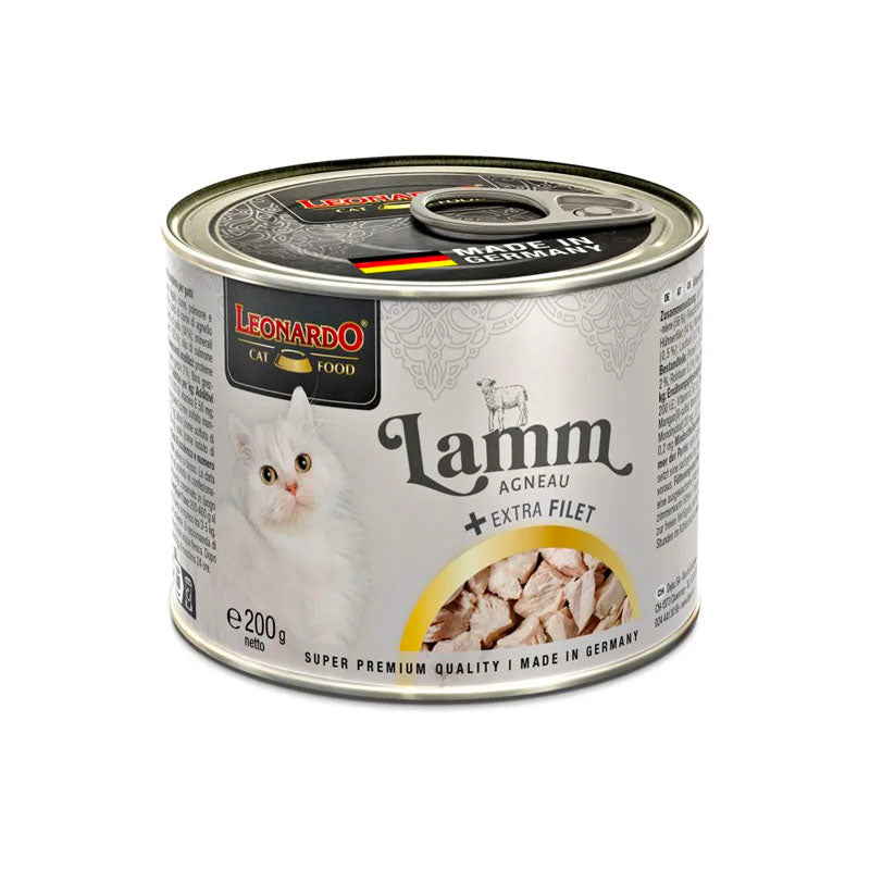 Leonardo Extra Filete Cordero lata para gatos