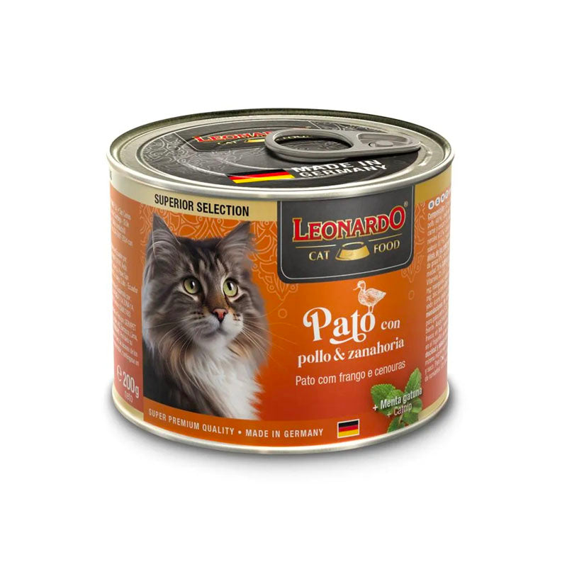 Leonardo Pato con pollo y zanahoria lata para gatos Imagen principal del producto