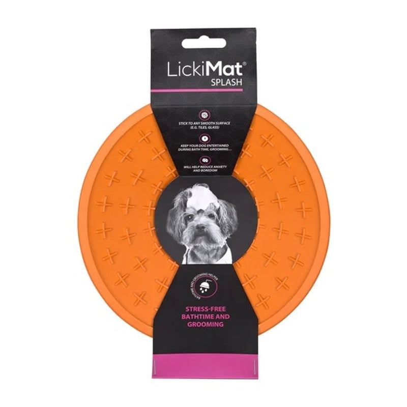 antiestress para perro splash naranja