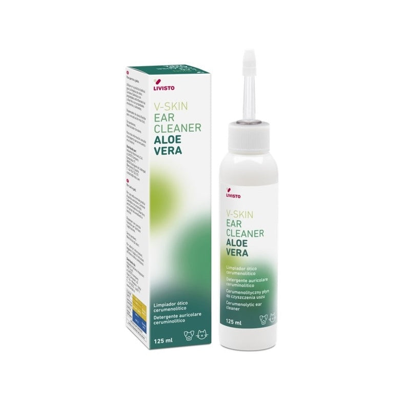 V-skin ear cleaner para perro y gato con Aloe Vera Imagen principal del producto