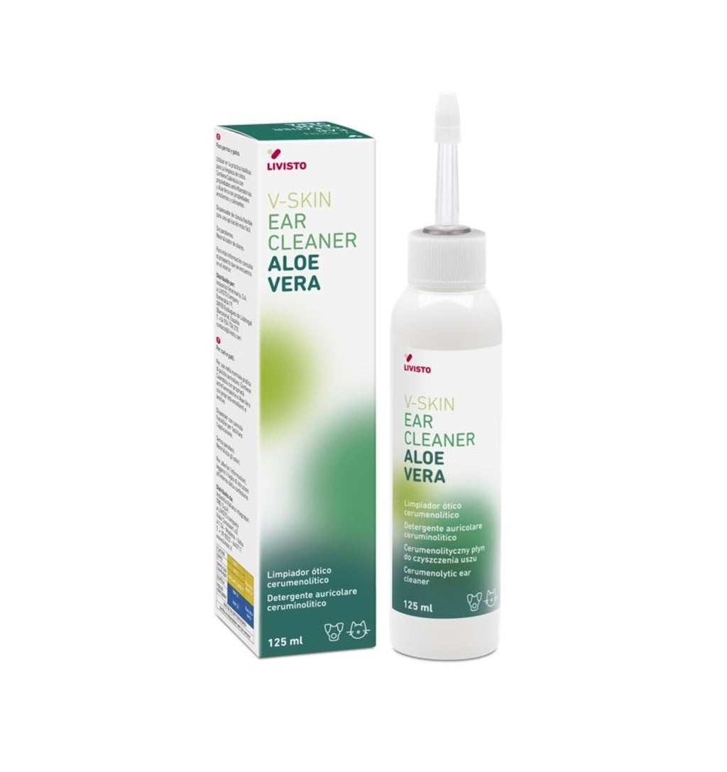 V-skin ear cleaner para perro y gato con Aloe Vera