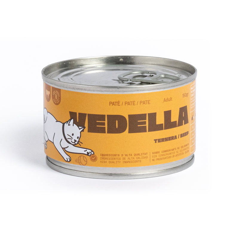 Animal Sapiens lata con ternera para gatos