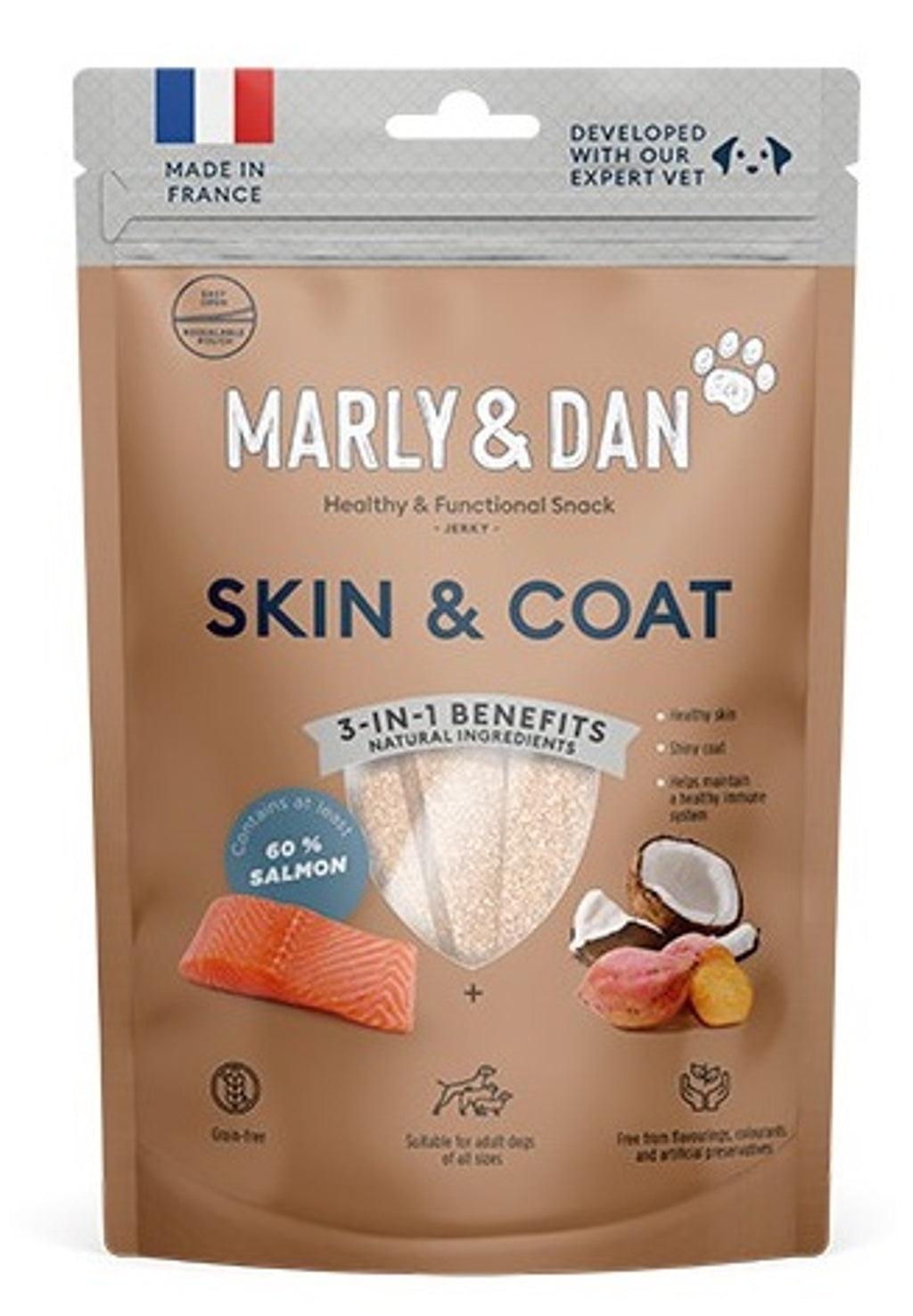 jerky skin&coat grain free 80gr