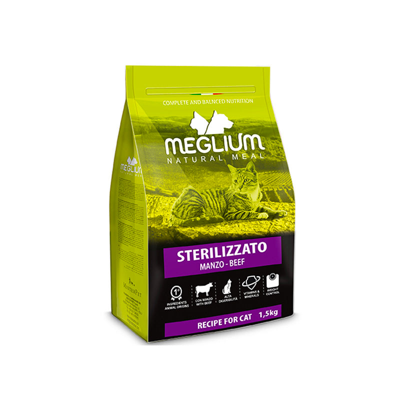 Meglium Gato Esterilizado Ternera