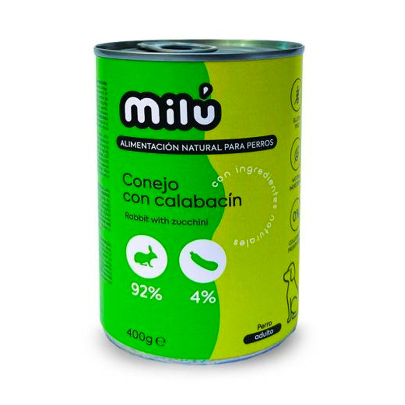 perro conejo calabacín 400gr Imagen principal del producto