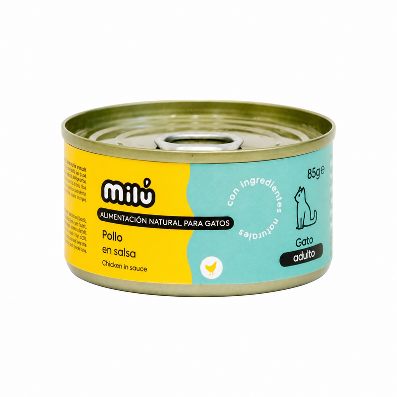 Milu Pollo en Salsa para Gatos Adultos 80 g