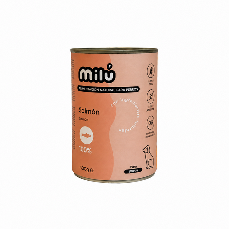 Milu Puppy Salmón para Perros 400 g