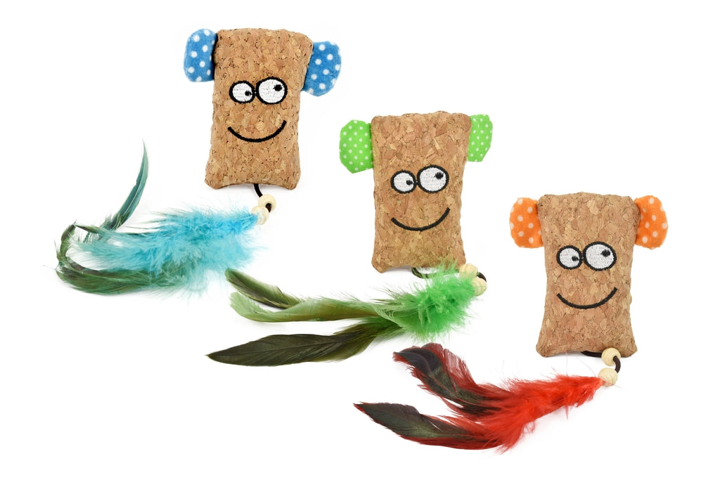 Moai de corcho amb catnip