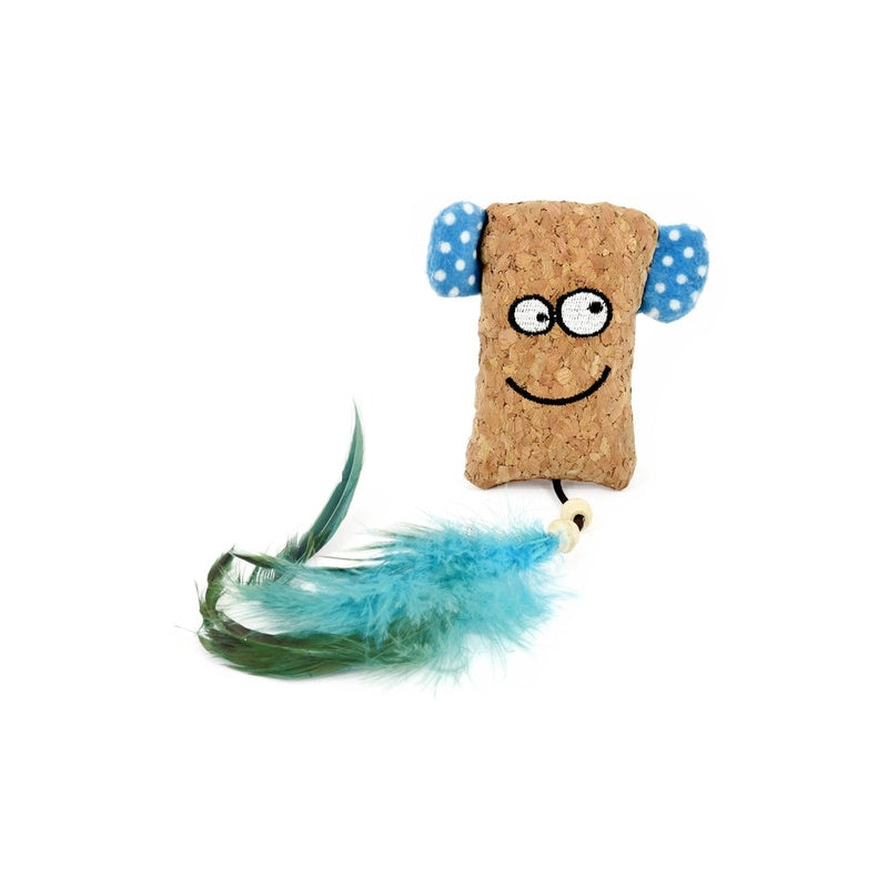 Moai de corcho con catnip
